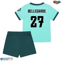 Otroški Nogometni dresi Wolves Jean-Ricner Bellegarde #27 Gostujoči 2025-26 Kratek Rokav (+ Kratke hlače)